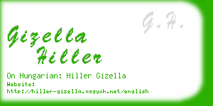 gizella hiller business card